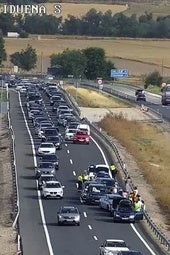 Accidente captado por las cámaras de vigilancia de la DGT