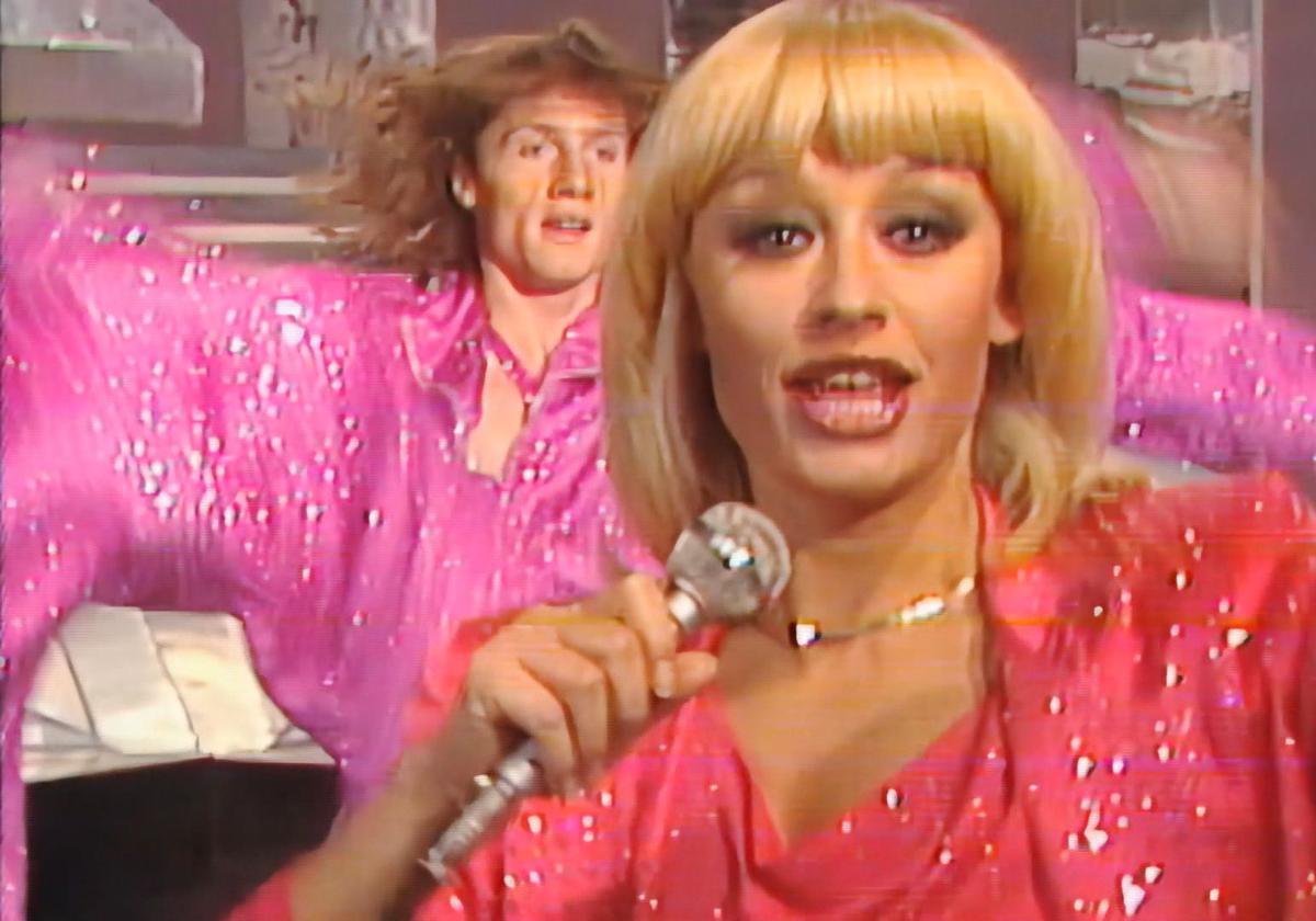 Rafaella Carra, in a frame from 'Journey to the Centre of the TV'