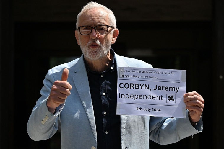 El exlíder laborista Jeremy Corbyn anuncia la creación de un nuevo partido político