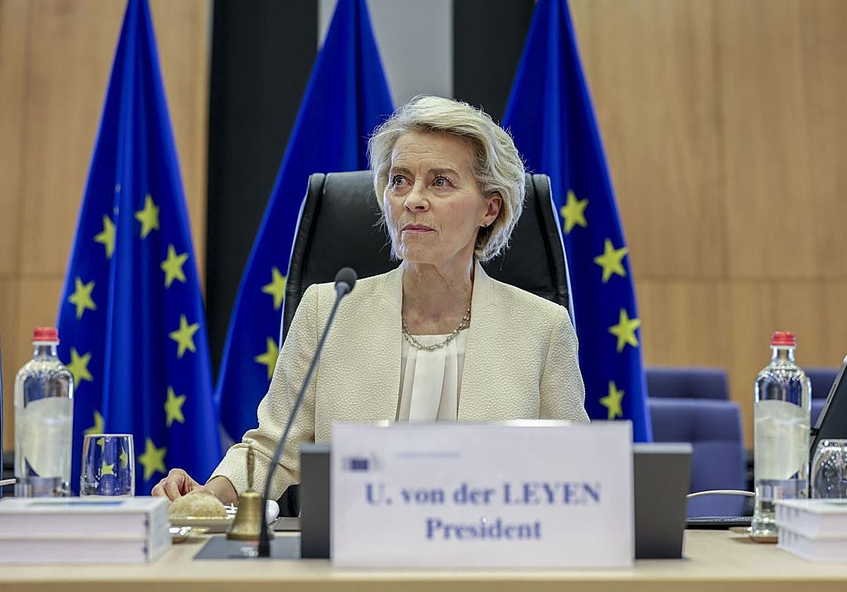 La presidenta de la Comisión Europea, Ursula von der Leyen