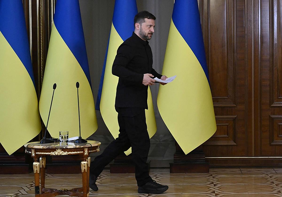 Volodímir Zelenski, presidente de Ucrania.