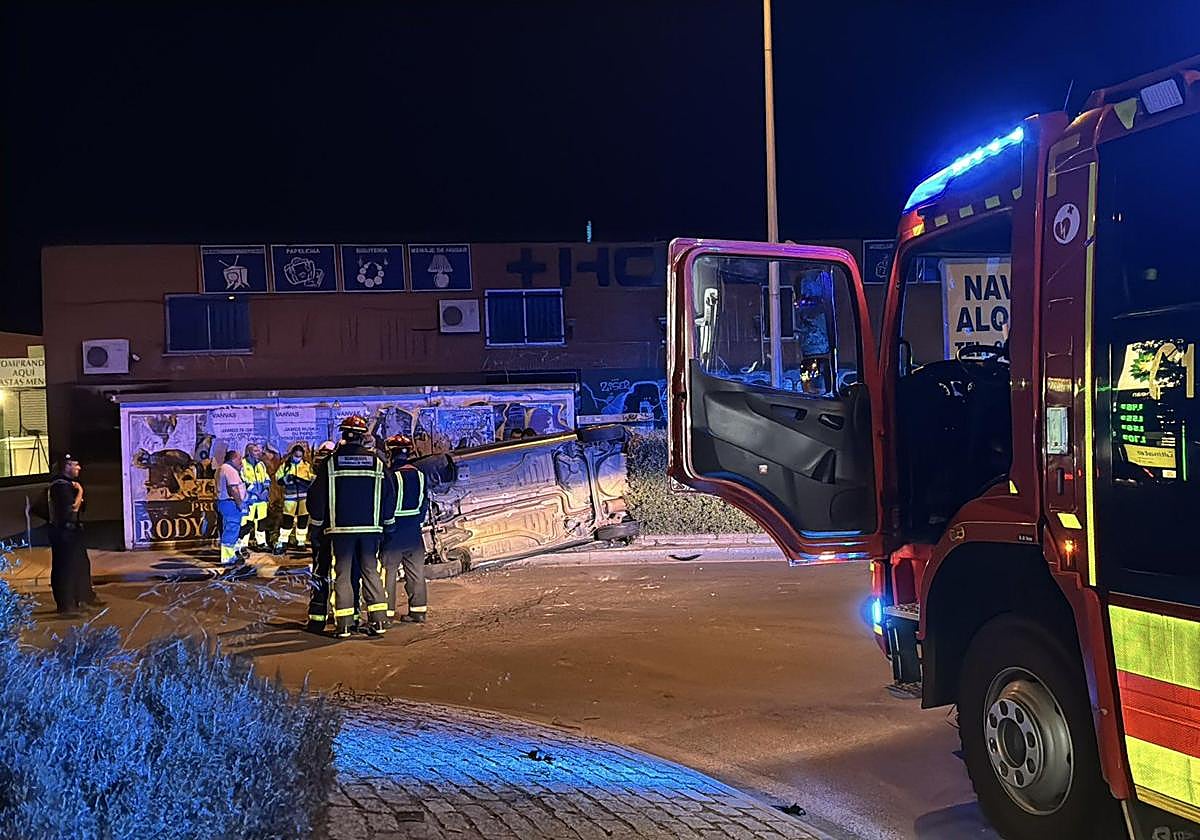 Estado en el que quedó el coche.