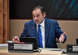 José Luis Ábalos en una comparecencia parlamentaria
