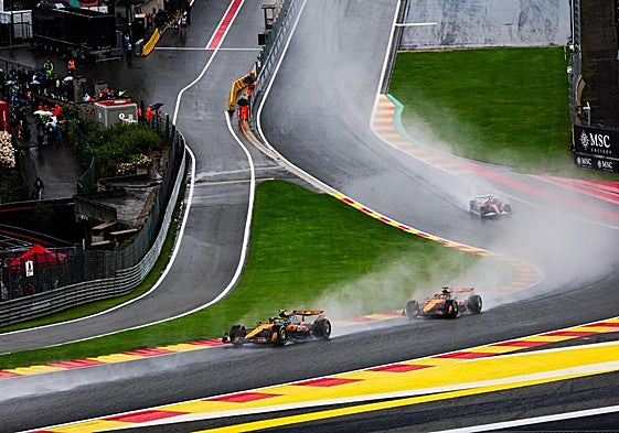 La climatología marcó la carrera del Gran Premio de Bélgica.