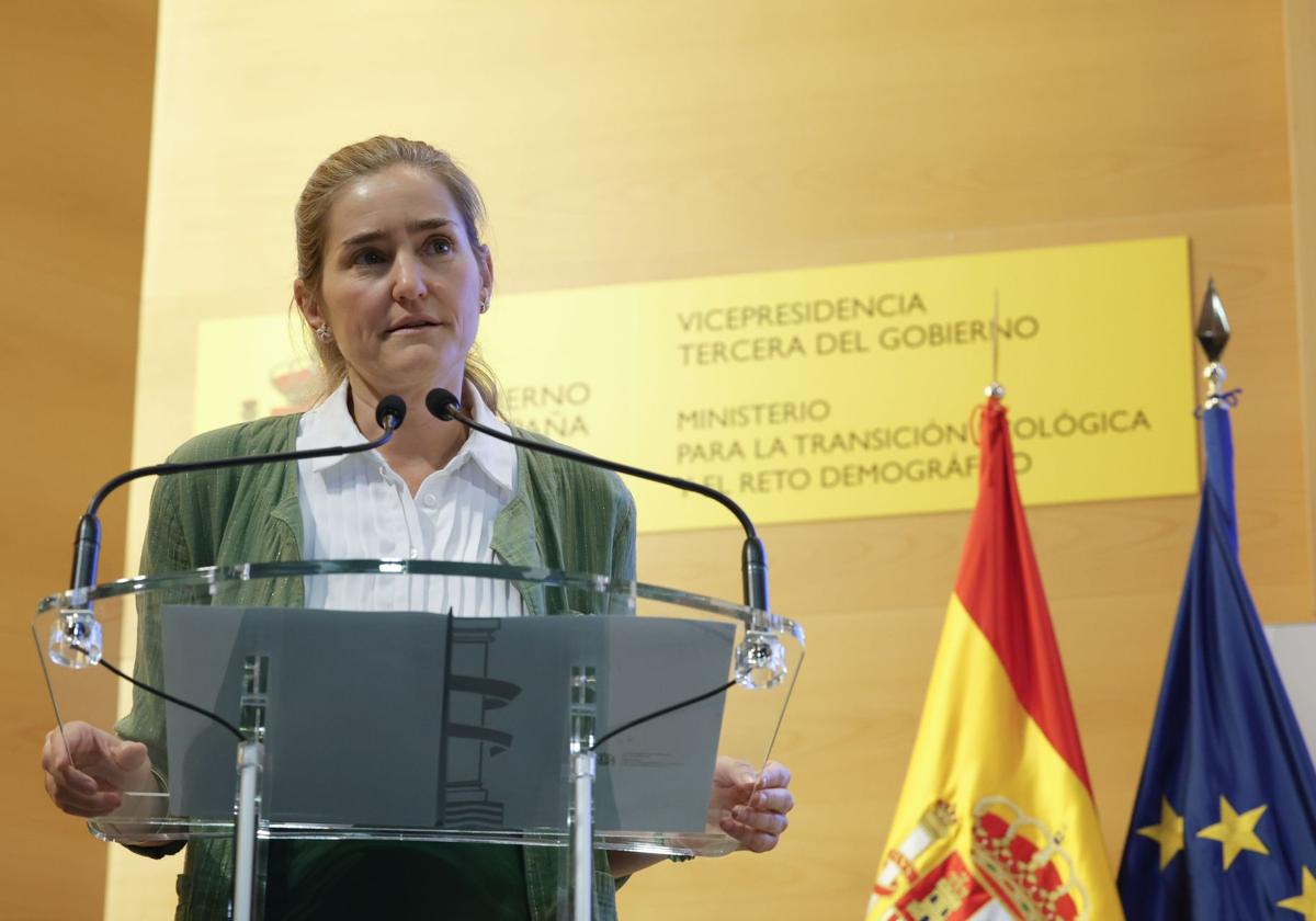 La vicepresidenta y ministra para la Transición Ecológica, Sara Aagesen