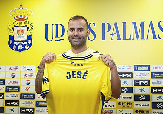 Jesé, en su presentación con Las Palmas