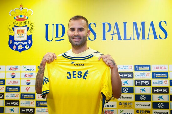 Jesé, en su presentación con Las Palmas