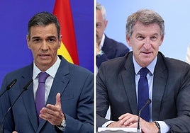 Pedro Sánchez y Alberto Núñez Feijóó