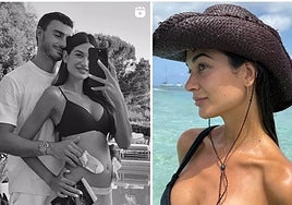 Estela Grande y el futbolista Juan Iglesias.