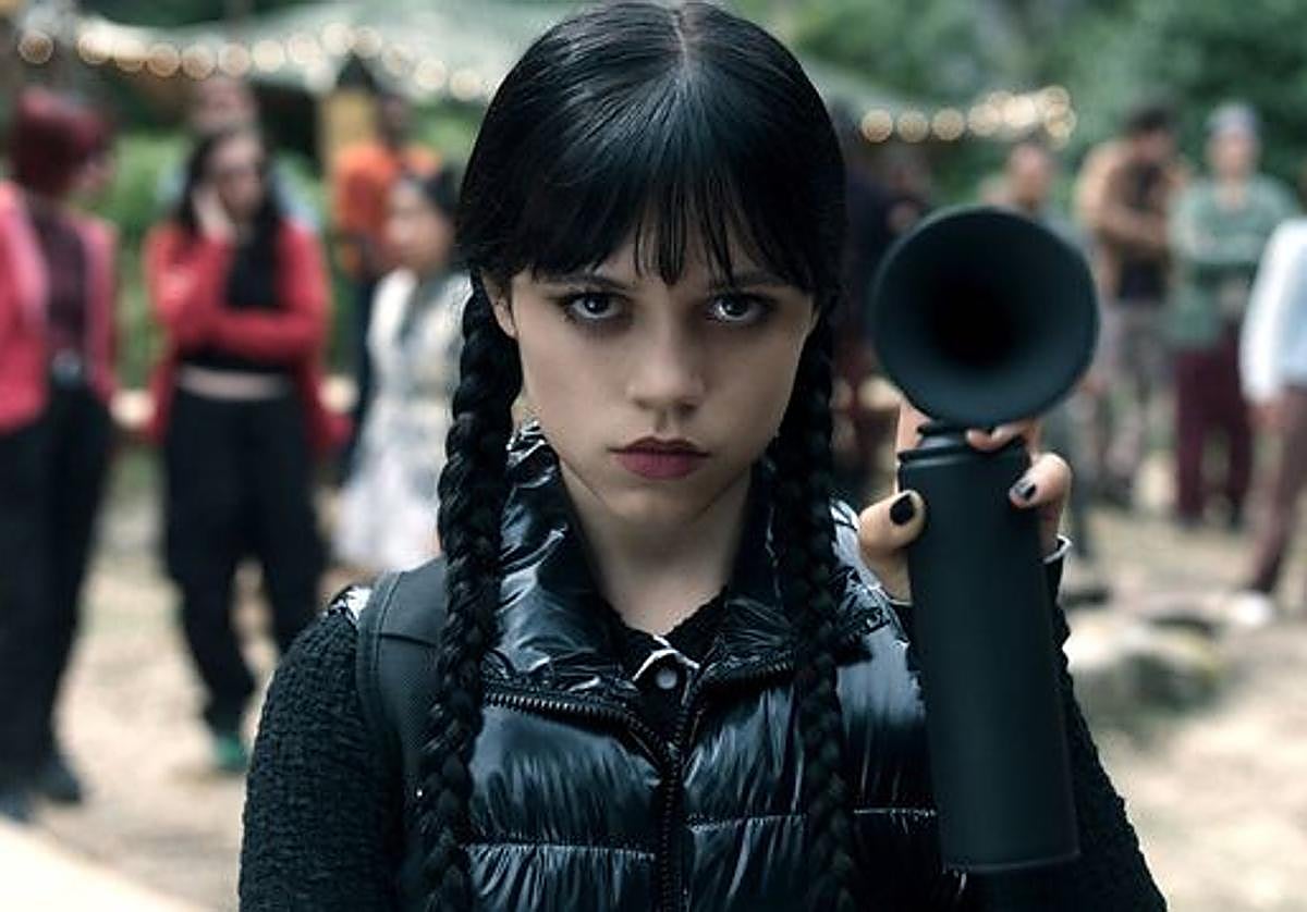 Jenna Ortega en 'Miércoles'.