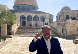 El ministro israelí Itamar Ben Gvir visitó el domingo la Explanada de las Mezquitas en Jerusalén.