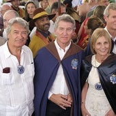 Alberto Núñez Feijóo en la feria del albariño de Cambados.