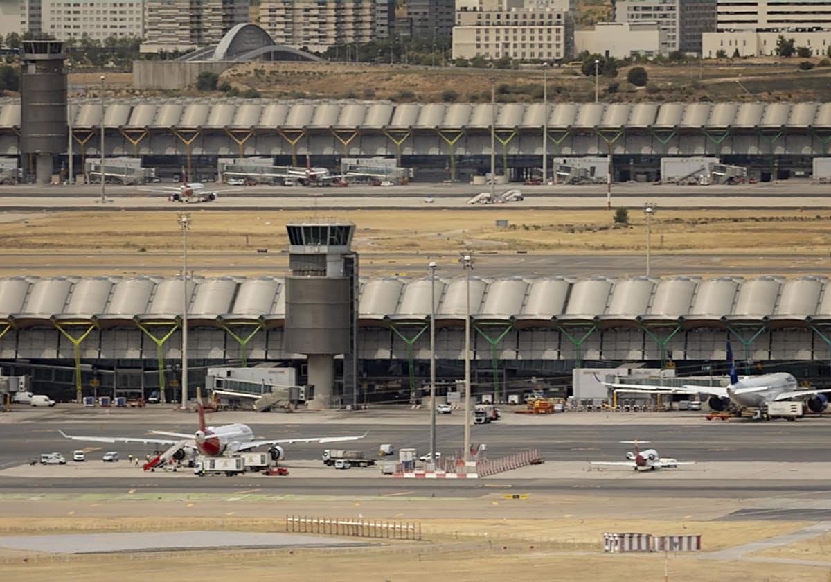Vistas del Aeropuerto Adolfo Suárez Madrid-Barajas.