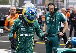 Fernando Alonso, tras la carrera de Hungría.