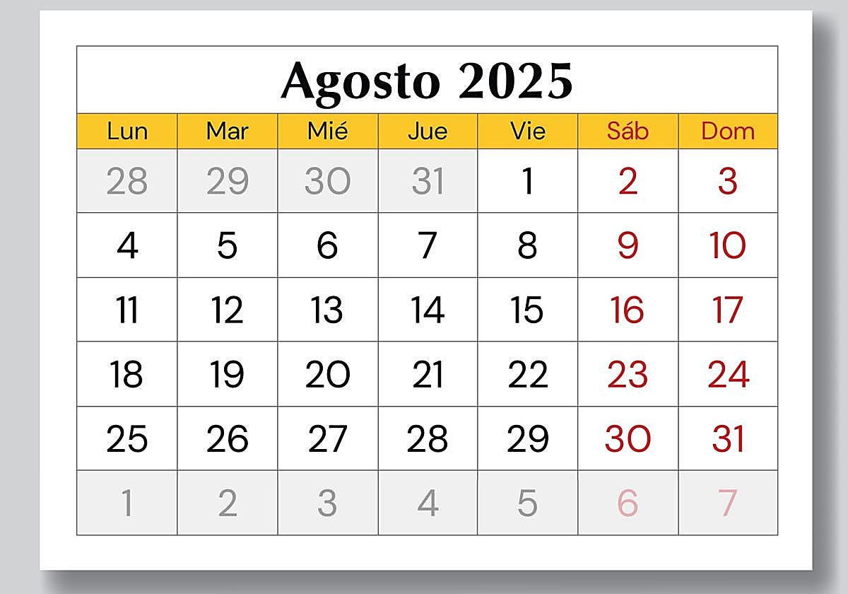 El mes de agosto se llama así por un emperador romano