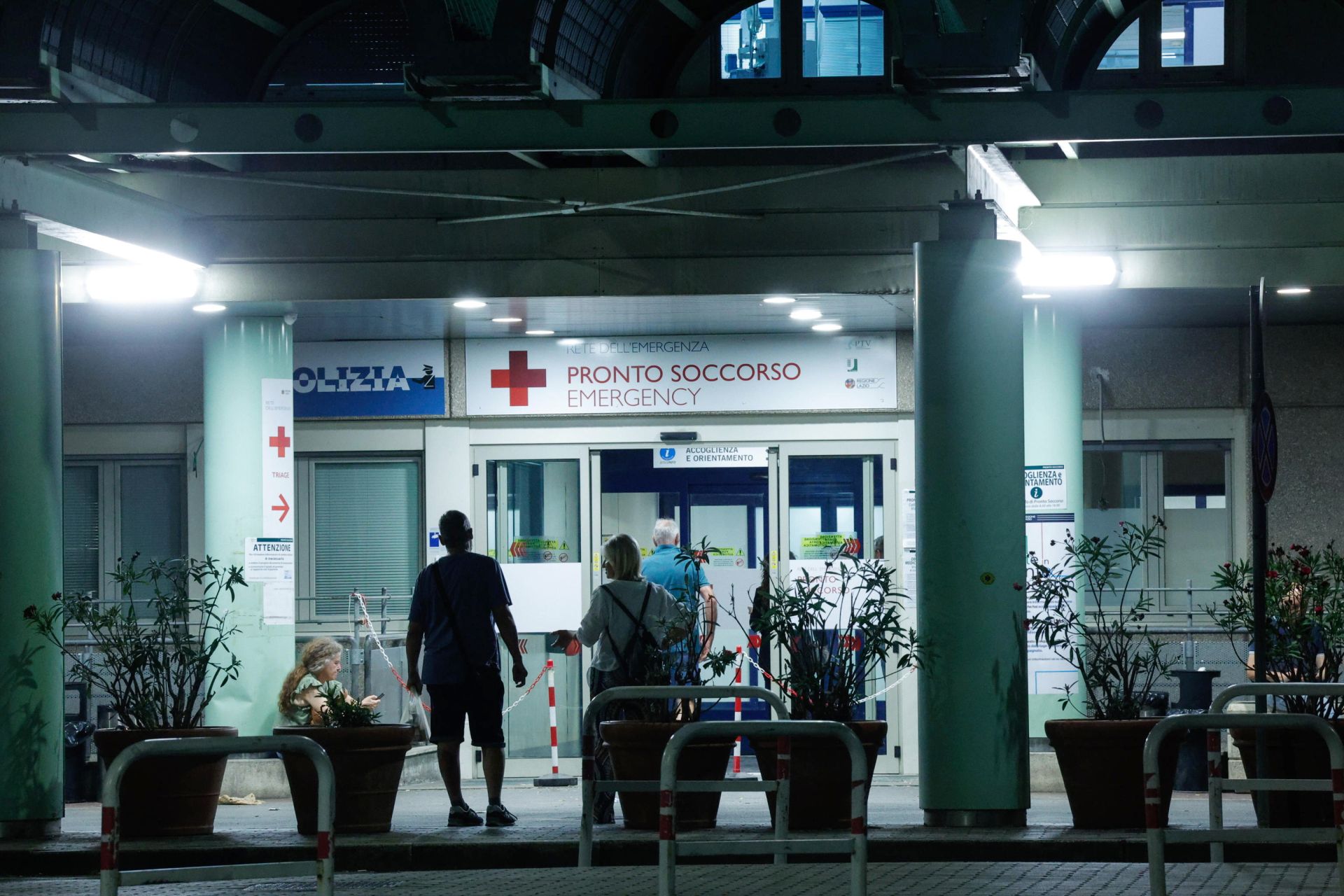 Exterior del Policlinico di Tor Vergata en Roma, donde Coppola se encuentra ingresado desde el lunes.