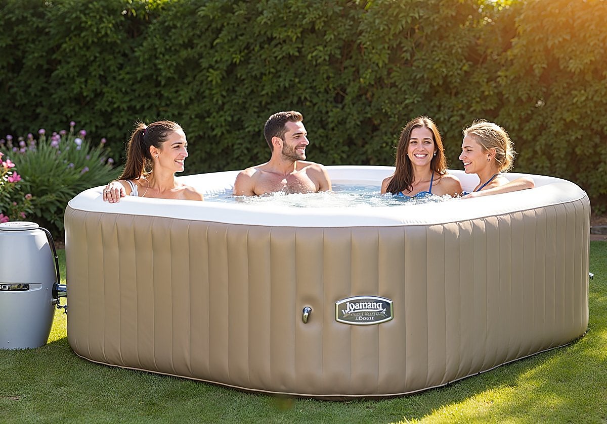Descubre este Spa hinchable de exterior para hasta seis personas