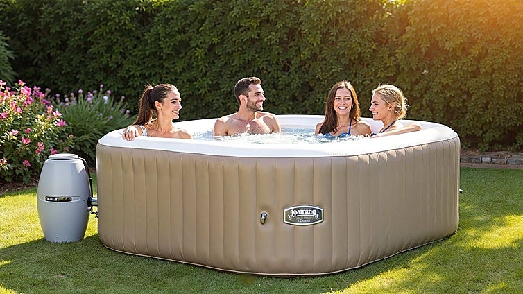 Descubre este Spa hinchable de exterior para hasta seis personas