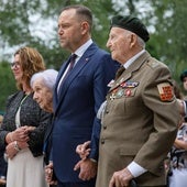 El nacionalista Karol Nawrocki durante la conmemoración del levantamiento de Varsovia.