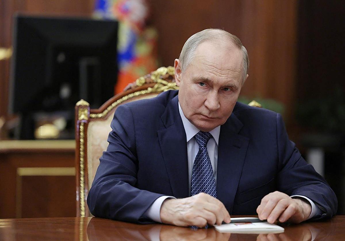 El presidente ruso, Vladímir Putin, este martes en Moscú.