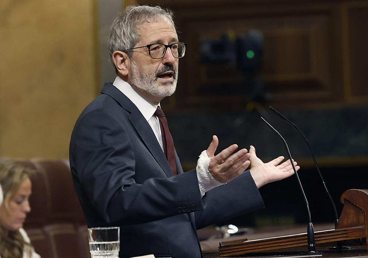 Carlos Martín interviene en el pleno del Congreso del pasado 22 de julio.