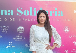 Gabriella Guilén posa en el photocall de Ingancia sin Fronteras en Marbella.