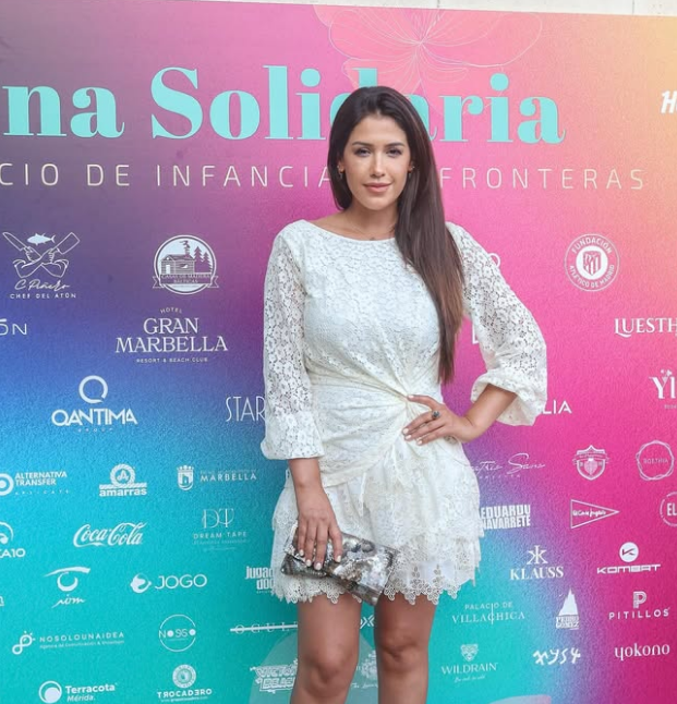 Gabriella Guilén posa en el photocall de Ingancia sin Fronteras en Marbella.