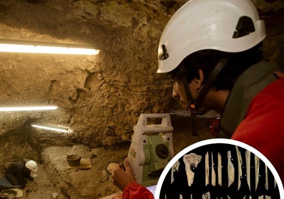 Trabajos de excavación en el yacimiento de El Mirador.
