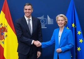 Pedro Sánchez y Urseula Von der Leyen