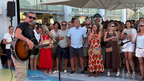 Jaume Anglada durante su concierto del pasado 1 de agosto de 2025, en Palma de Mallorca.