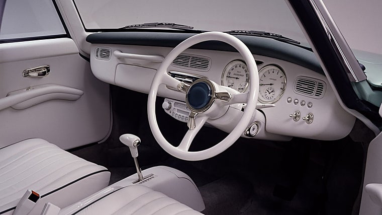 El estilo retro también estaba presente en el interior