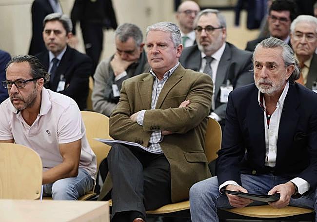 Álvaro Pérez, 'El Bigotes', Pablo Crespo y Francisco Correa, en 2018