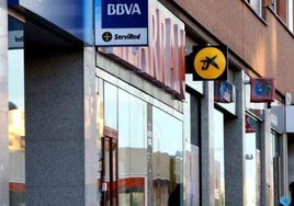 Sucursales bancarias.