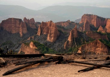Las Médulas, el paraje Patrimonio de la Humanidad devastado por los incendios