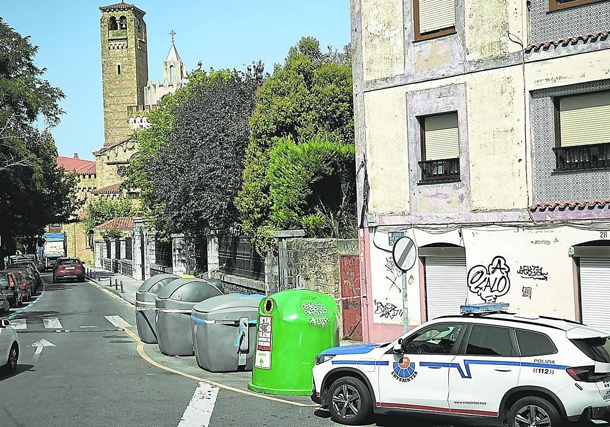 La pelea se produjo en la calle San Martín de Algorta.