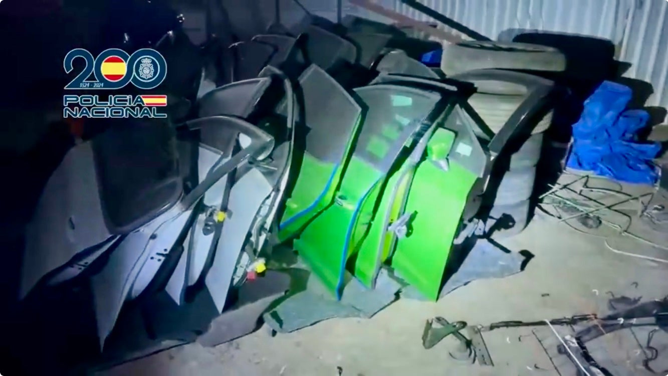 Puertras de los coches robados.