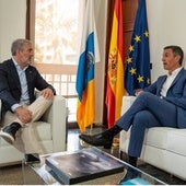Clavijo y Sánchez en un encuentro anterior en Santa Cruz de Tenerife