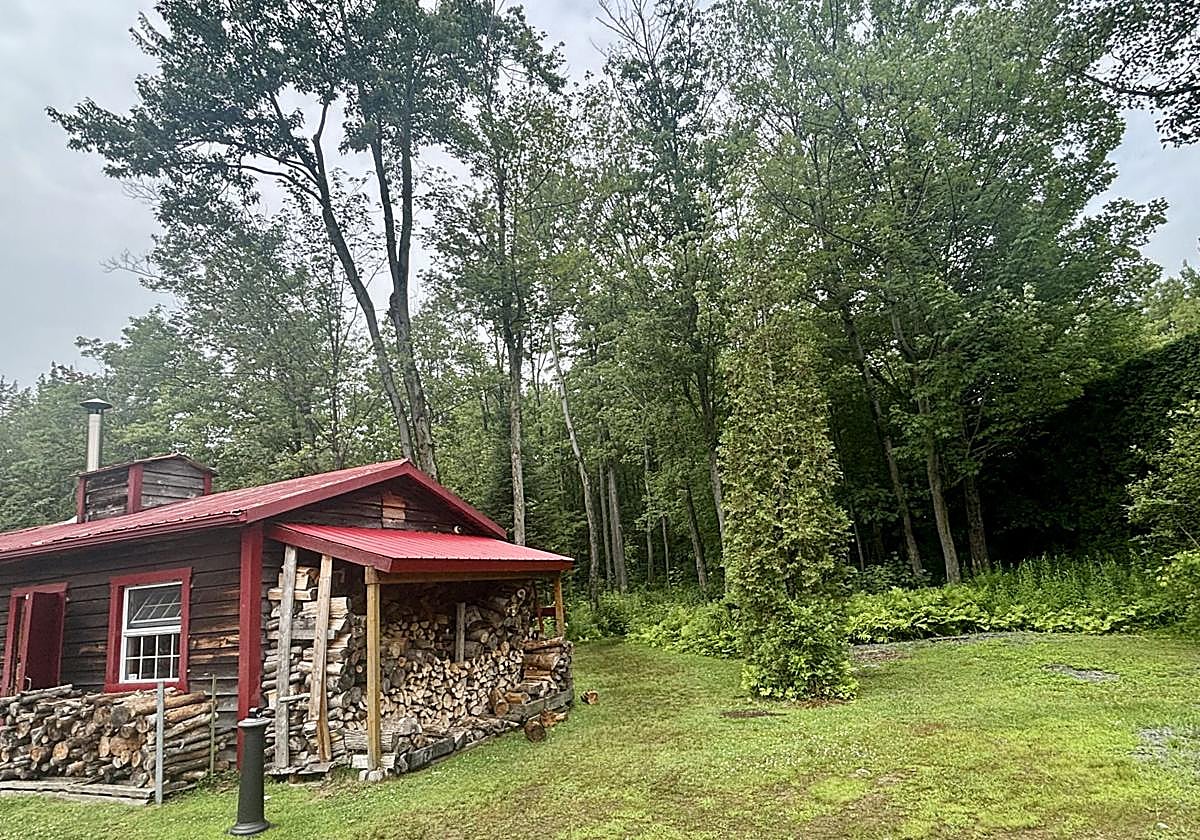 Cabaña entre los arces.