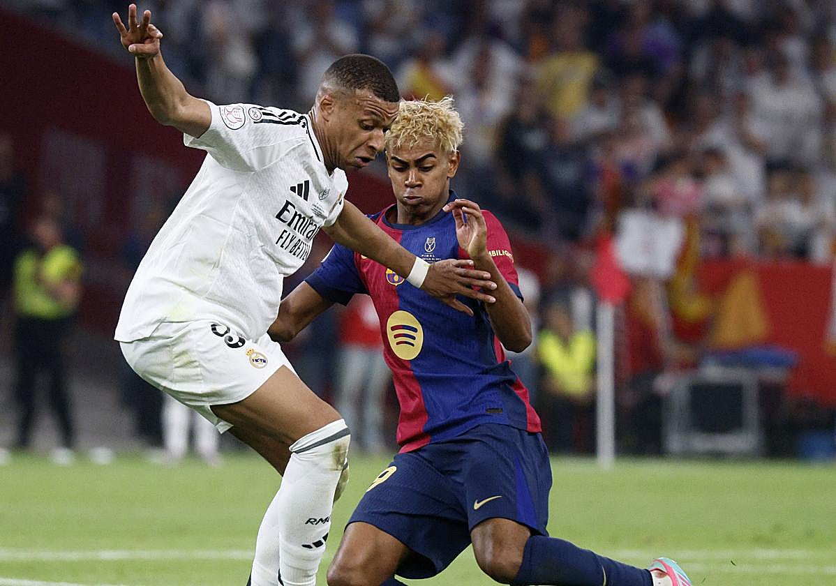 Kylian Mbappé y Lamine Yamal, dos de las estrellas más rutilantes de la Liga.
