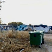 Asentamiento irregular de inmigrantes temporeros donde viven hacinados en Albacete