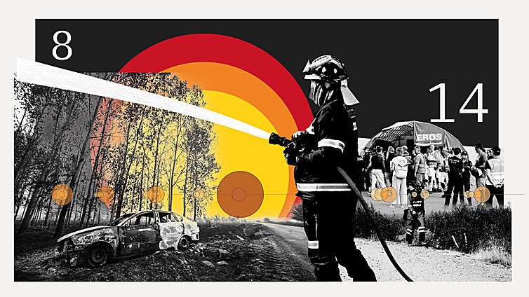 Cronología de las semanas más trágicas de incendios: así se transforman los fuegos más devastadores