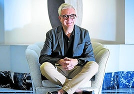 Javier Moreno Luzón, durante la entrevista.