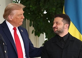 El encuentro entre Zelenski, Trump y líderes europeos en imágenes