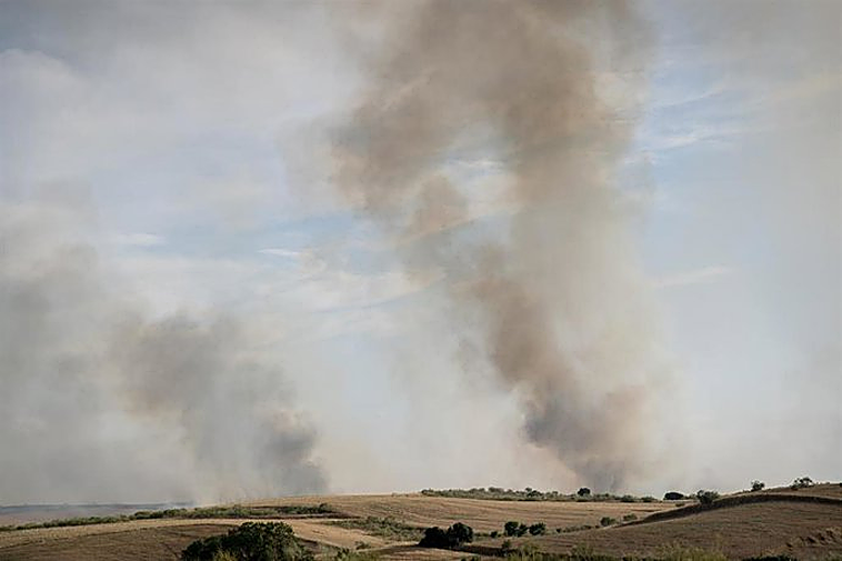 Declarado un incendio en el municipio madrileño de Colmenar Viejo