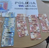 Dinero recogido del cajero en Torre Pacheco