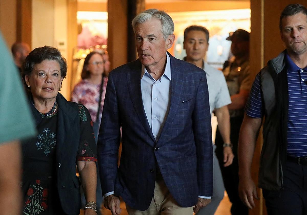 Jerome Powell asiste al simposio económico de Jackson Hole.