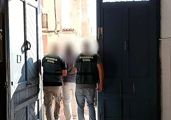 Momento de la detención.