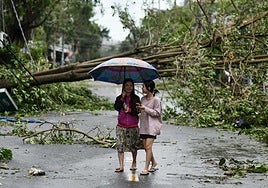 Vietnam sufre periódicamente el paso de tifones.