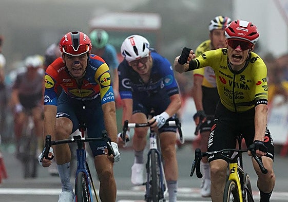 Vingegaard saca músculo en la primera llegada en alto y se viste de rojo