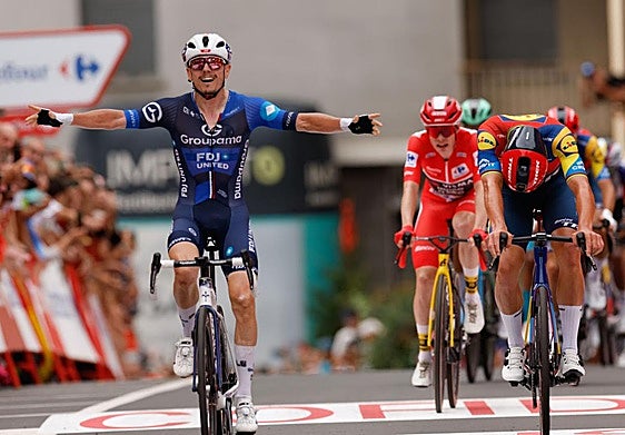 El ciclista francés David Gaudu.